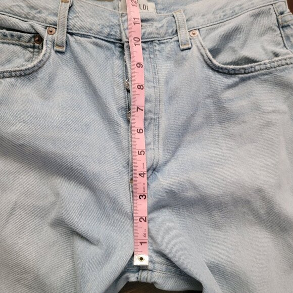 Agolde Light Blue Wide Leg Jeans - Picture 7 of 8